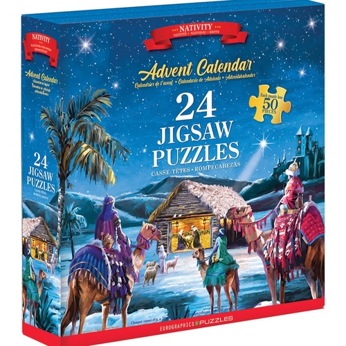 Eurographics Nativity Advent Calendar Jigsaw Puzzle 1200 Pieces