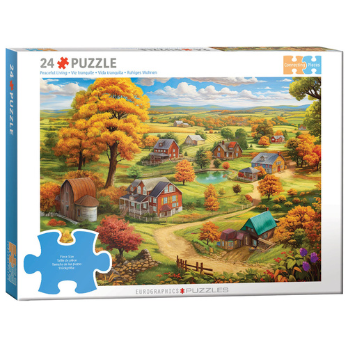 Eurographics Connecting Pieces Peaceful Living Jigsaw Puzzle 24pc (EUR66018)