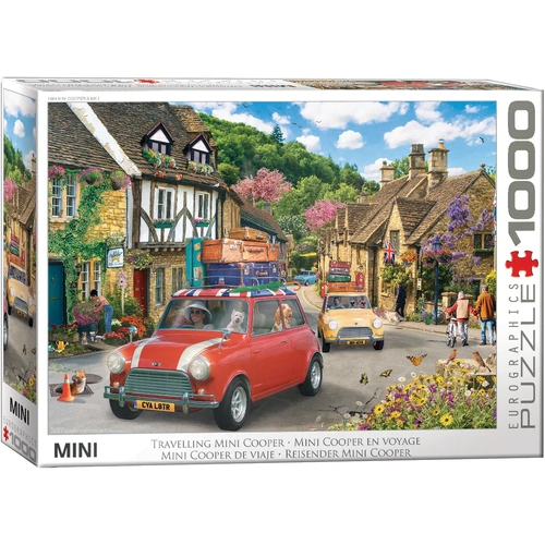 Eurographics Traveling Mini Cooper Jigsaw Puzzle 1000 Pieces