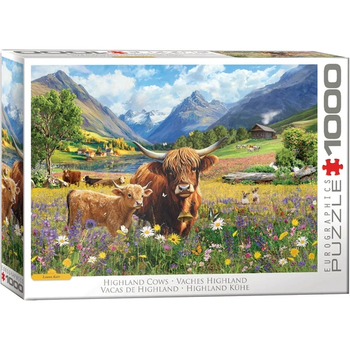 Eurographics Highland Cows Jigsaw Puzzle 1000 Pieces