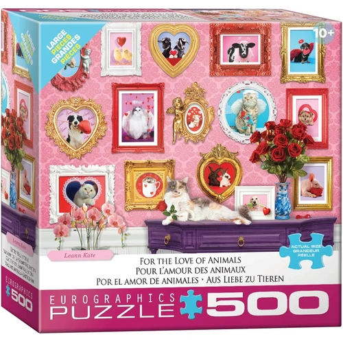 Eurographics For the Love of Animals Jigsaw Puzzle Large 500 Pieces