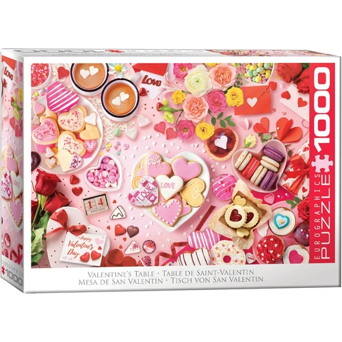 Eurographics Valentine's Table Jigsaw Puzzle 1000 Pieces
