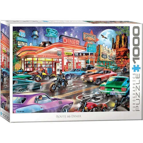 Eurographics Route 66 Diner Jigsaw Puzzle 1000 Pieces