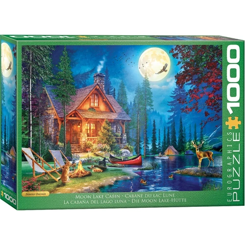Eurographics Moon Lake Cabin Jigsaw Puzzle 1000 Pieces