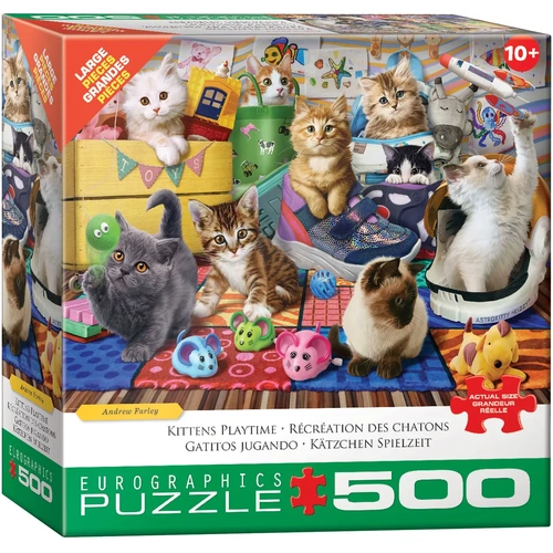 Eurographics Kittens Playtime Jigsaw Puzzle Large 500 Pieces
