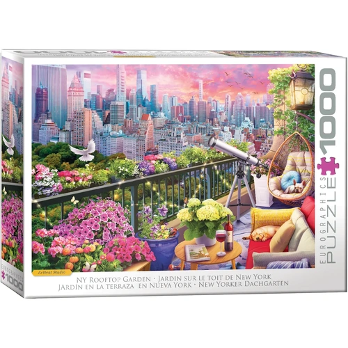 Eurographics NY Rooftop Garden Jigsaw Puzzle 1000 Pieces