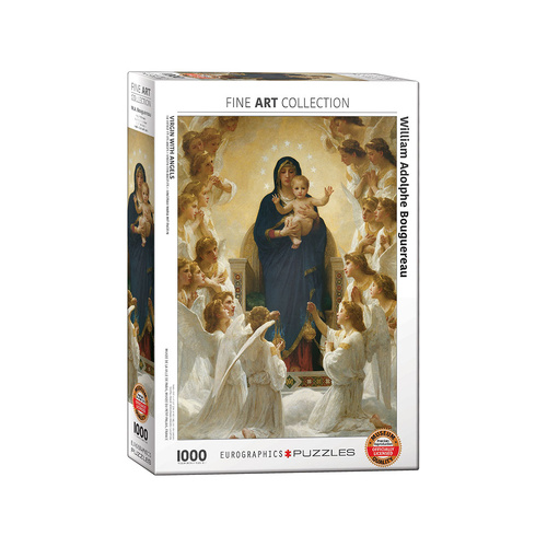Eurographics Virgin with Angels Jigsaw Puzzle 1000 Pieces (EUR67064)