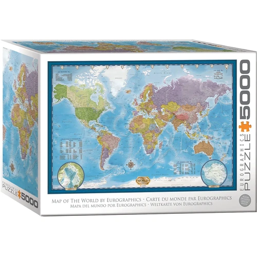 Eurographics Map of the World Jigsaw Puzzle 5000 Pieces