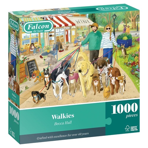 Falcon De Luxe Walkies by Becca Hall Jigsaw Puzzle 1000 Pieces