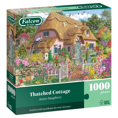 Falcon De Luxe Thatched Cottage Jigsaw Puzzle 1000 Pieces