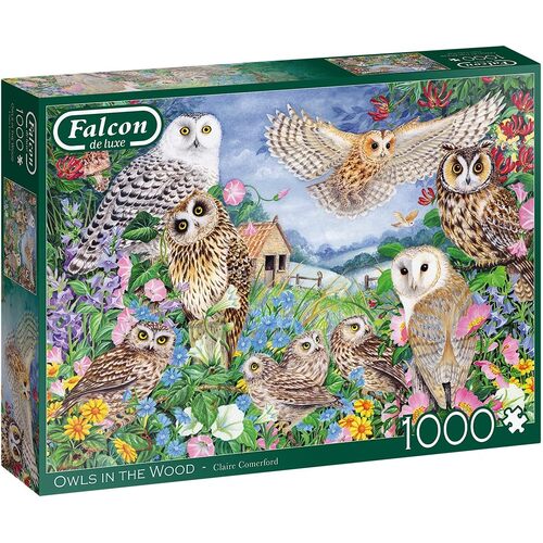 Falcon De Luxe Owls in the Wood Jigsaw Puzzle 1000 Pieces (FAL11286)