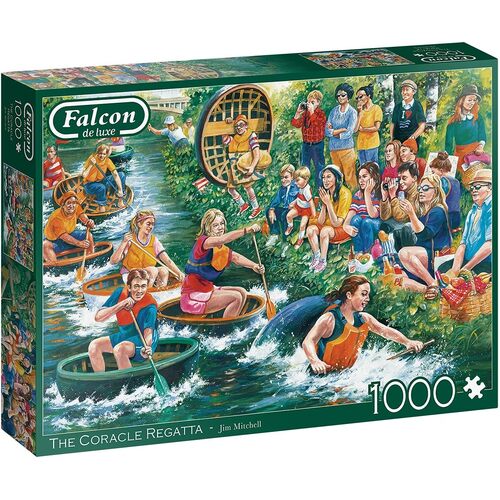 Falcon De Luxe The Coracle Regatta Jigsaw Puzzle 1000 Pieces (FAL11338)