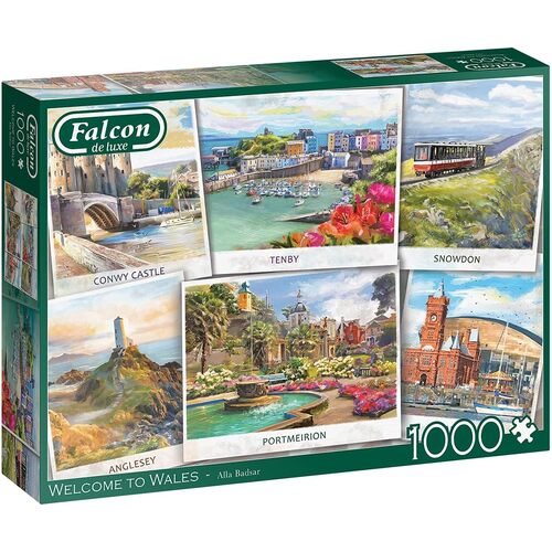 Falcon De Luxe Welcome to Wales Jigsaw Puzzle 1000 Pieces (FAL11341)