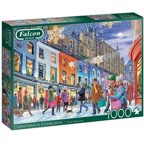Falcon De Luxe Christmas In Edinburgh Jigsaw Puzzle 1000 Pieces (FAL11353)
