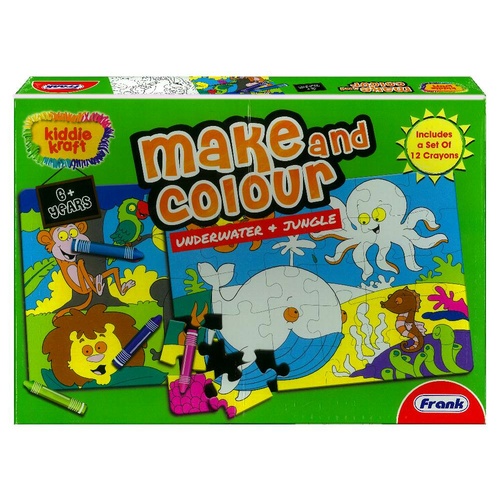 Make & Colour Underwatr Jungle Jigsaw Puzzle (FRA23104)