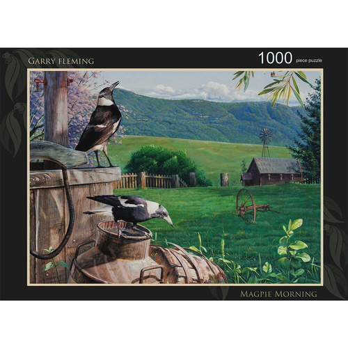 Garry Fleming Magpies Morning Jigsaw Puzzle 1000 Pieces