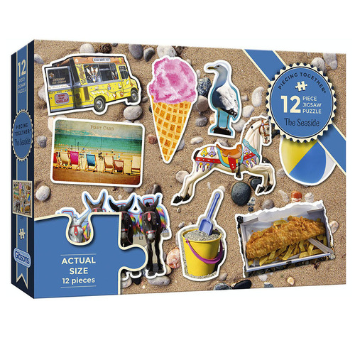 Piecing Together Seaside Jigsaw Puzzles 12 Pieces (GIB022513)