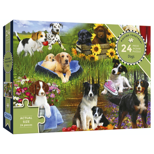 Gibsons Piecing Together Dogs Jigsaw Puzzle 24 Pieces (GIB022544)