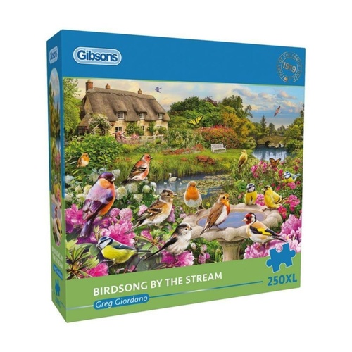 Gibsons Birdsong by the Stream Jigsaw Puzzle XL 250 Pieces