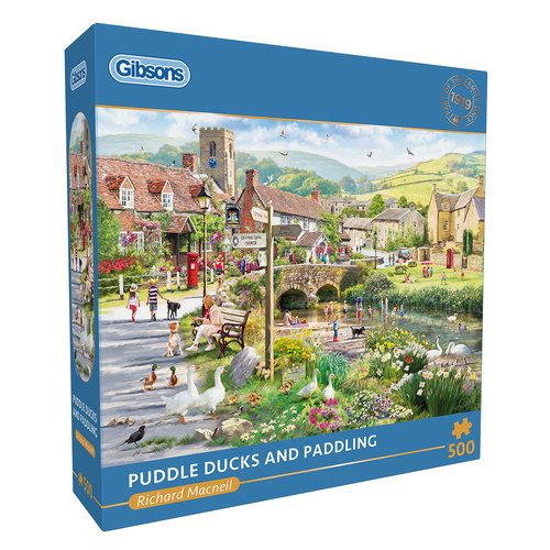Gibsons Puddle Ducks & Paddling Jigsaw Puzzle 500 Pieces