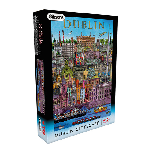 Gibsons Dublin Cityscape Jigsaw Puzzle 500 Pieces