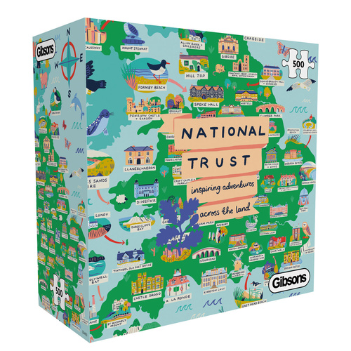 Gibsons National Trust: Across the Land Jigsaw Puzzle 500 Pieces