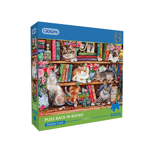 Gibsons Puss Back in Books Jigsaw Puzzle XL 500 Pieces (GIB035605)