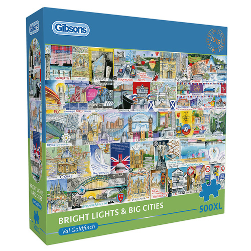 Gibsons Bright Lights & Big Cities Jigsaw Puzzle XL 500 Pieces