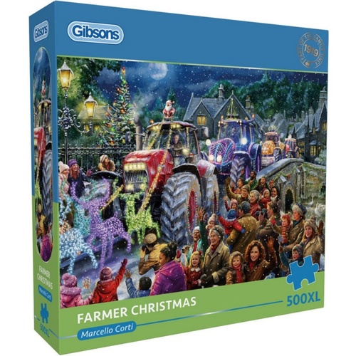 Gibsons Farmer Christmas Jigsaw Puzzle XL 500 Pieces