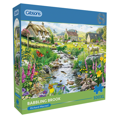 Gibsons Babbling Brook by Richard Macneil Jigsaw Puzzle XL 500 Pieces