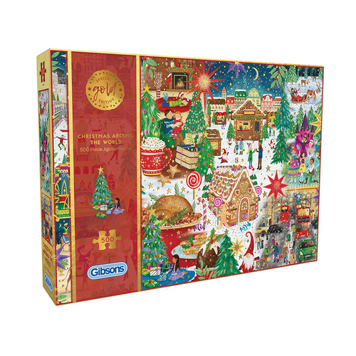 Gibsons Christmas Around the World Jigsaw Puzzle 500 Pieces (GIB036091)