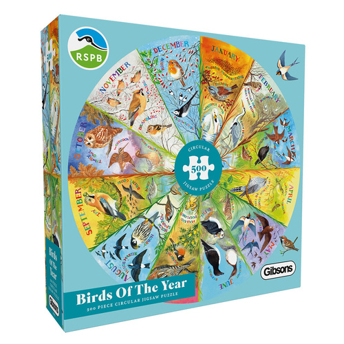 Gibsons RSBP Birds of the Year Circular Jigsaw Puzzle 500 Pieces
