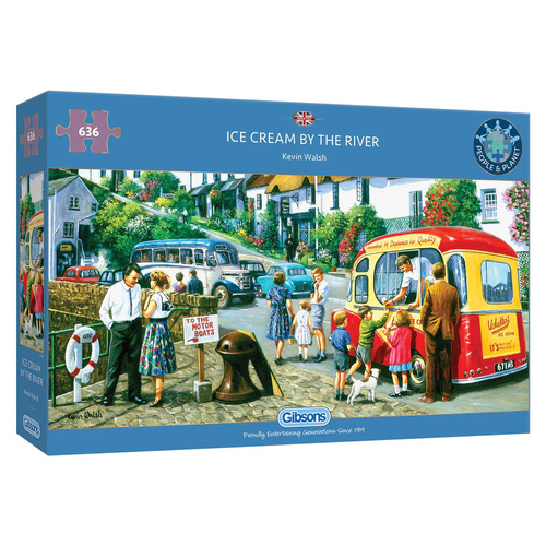 Gibsons Ice Cream by the River Jigsaw Puzzle 636 Pieces (GIB040593)