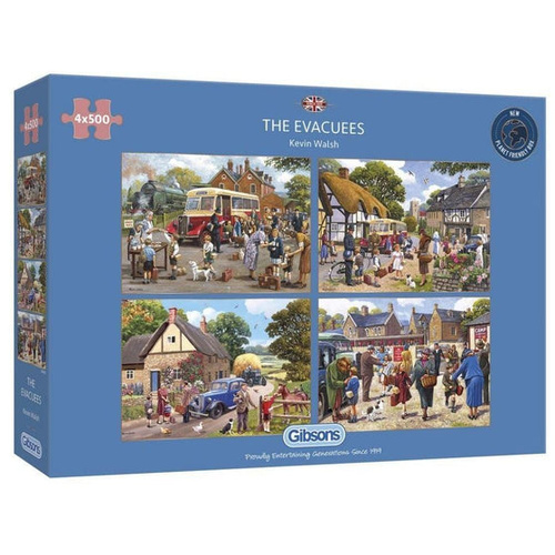 Gibsons The Evacuees Jigsaw Puzzle 4 x 500 Pieces