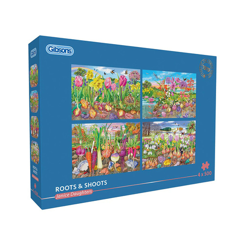 Gibsons Roots & Shoots Jigsaw Puzzle 4 x 500 Pieces (GIB050660)
