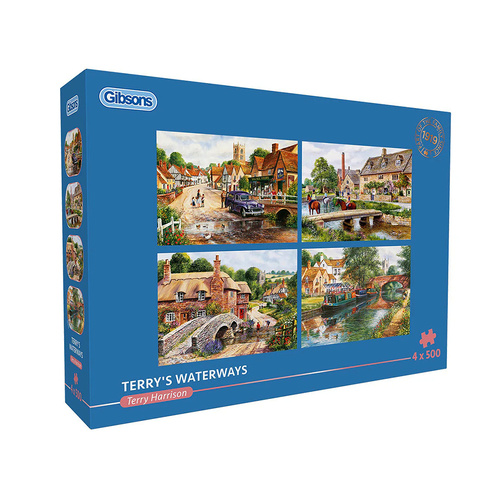Gibsons Terrys Waterways Jigsaw Puzzle 4 x 500 Pieces (GIB050707)