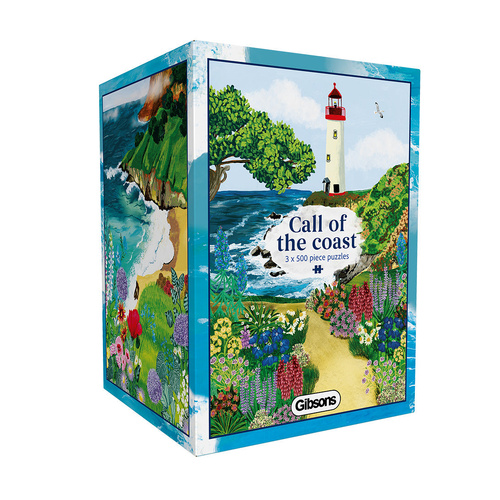 Gibsons Call of the Coast Adult Jigsaw Puzzle 3 x 500 Pieces