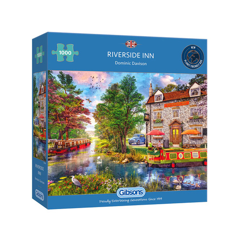 Gibsons Riverside Inn Adult Jigsaw Puzzle 1000 Pieces (GIB063400)