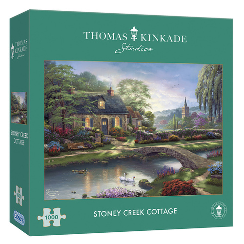 Gibsons Stoney Creek Cottage by Kinkade Jigsaw Puzzle 1000 Pieces