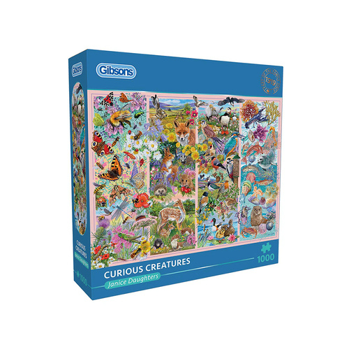 Gibsons Curious Creatures Jigsaw Puzzle 1000 Pieces (GIB063813)