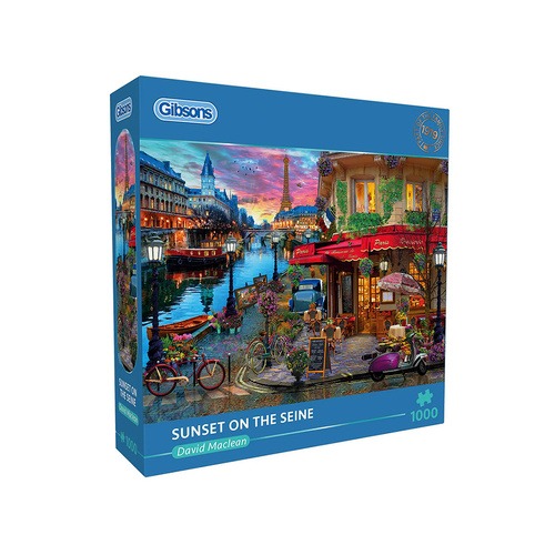 Gibsons Sunset on the Seine Jigsaw Puzzle 1000 Pieces (GIB063844)