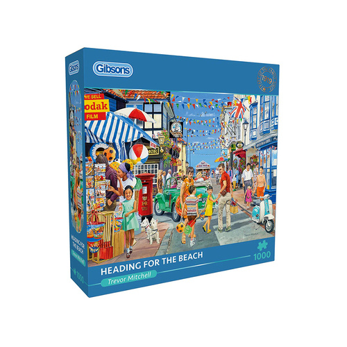 Gibsons Heading for the Beach Jigsaw Puzzle 1000 Pieces (GIB063899)