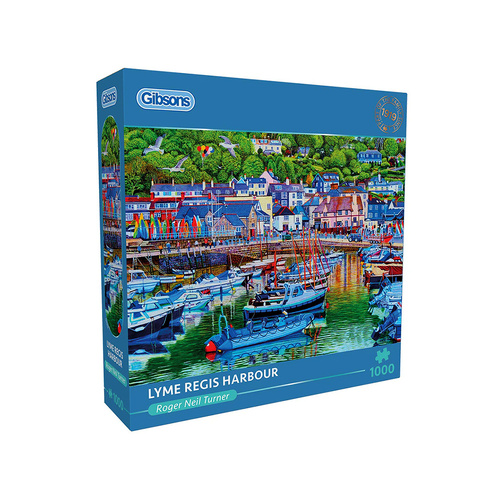 Gibsons Lyme Regis Harbour Jigsaw Puzzle 1000 Pieces (GIB063929)