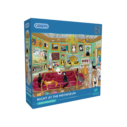 Gibsons Night at the Meowseum Jigsaw Puzzle 1000 Pieces (GIB064025)