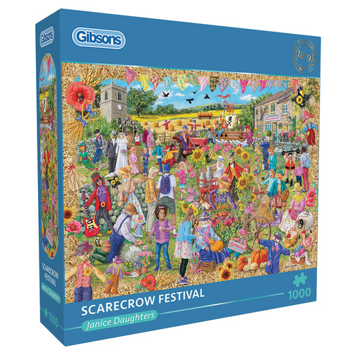 Gibsons Scarecrow Festival Jigsaw Puzzle 1000 Pieces