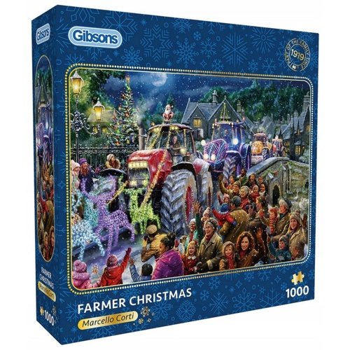 Gibsons Farmer Christmas Jigsaw Puzzle 1000 Pieces