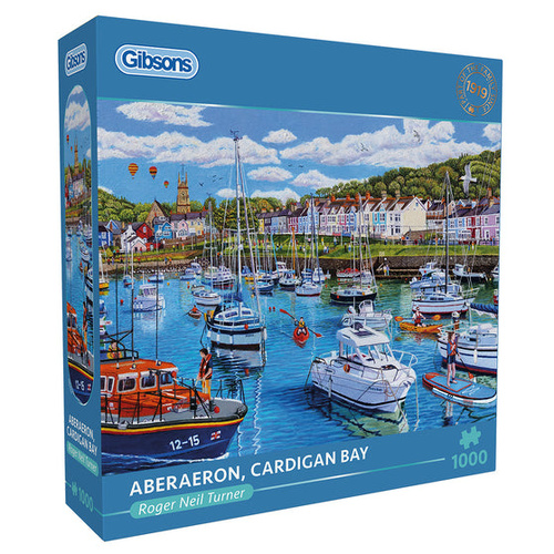 Gibsons Aberaeron Cardigan Bay Jigsaw Puzzle 1000 Pieces
