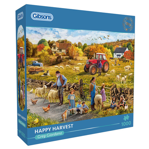 Gibsons Happy Harvest by Greg Giordano Jigsaw Puzzle 1000 Pieces