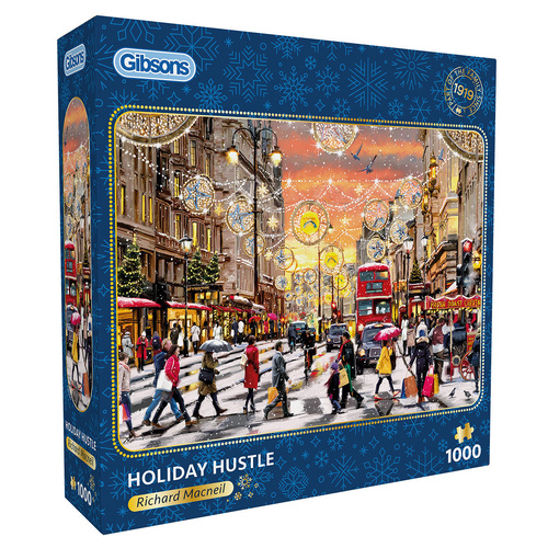 Gibsons Holiday Hustle Jigsaw Puzzle 1000 Pieces