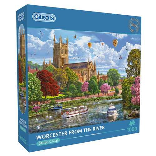 Gibsons Worcester from the River by Steve Crisp Jigsaw Puzzle 1000 Pieces